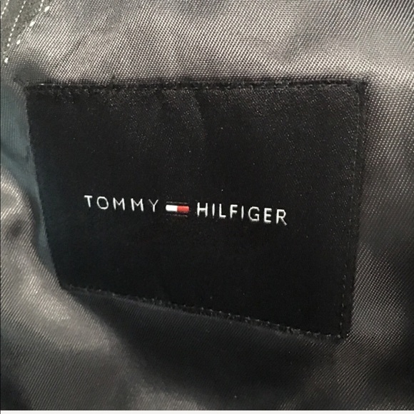 Tommy Hilfiger Gray Wool Pin Striped Blazer - Picture 4 of 6
